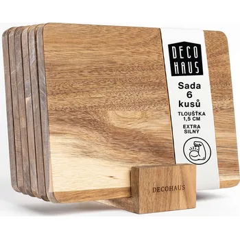Kuchyňské prkénko Krájecí prkénko Deco Haus dřevěné 6 ks