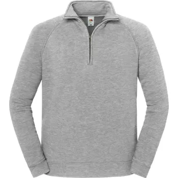 Pánská mikina F.O.L. | Iconic Premium Zip Neck Sweat athletic heather 4XL Mikina