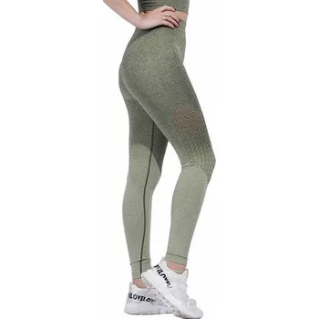 Dámské legíny Merco Compress legíny na cvičení zelená POUZE M (VÝPRODEJ)