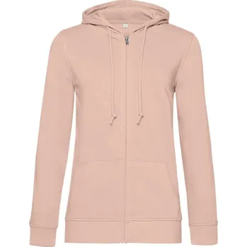 Dámská mikina B&C | Inspire Zipped Hood /women_° soft rose XXL Mikina s kapucí (dámská)