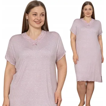 Dámské noční prádlo KOŠILE NOČNÍ MORELLA VISKÓZA ELEGANTNÍ NA LÉTO VELKÁ 3XL