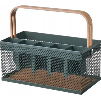 Obraz IKEA VIMPELFISK Stojan na příbory, bambus/šedotyrkysová