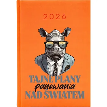 Kalendář Knižkový kalendář 2026 A5 FunnyCase oranžový