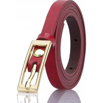 Opasek ČERVENÝ kožený pásek pro ženy Gracio LEATHER