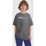 4F CHLAPECKÉ TRIČKO ŠEDÉ OVERSIZE S POTISKEM 134 (8-9 let)