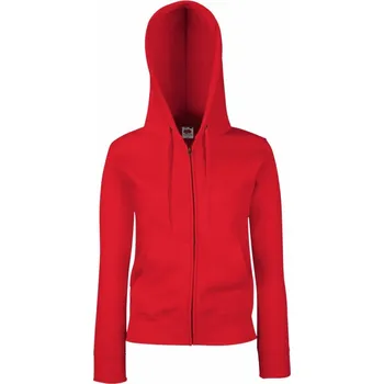 Dámská mikina F.O.L. | Premium Lady-Fit Hooded Jacket red XS Mikina s kapucí (dámská)