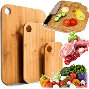 Kuchyňské prkénko Prkénko na krájení Brunbeste bambusové 3 ks