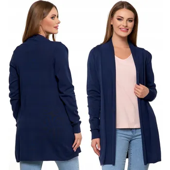 Dámský svetr DÁMSKÝ KARDIGAN Moraj Dlouhý Svetr Přehoz Bez Zapínání Viskózový 2XL/3XL