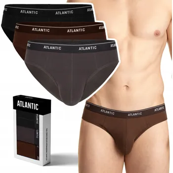 Slipy ATLANTIC 3MP-157 pánské slipy slipy 3-BALENÍ - L