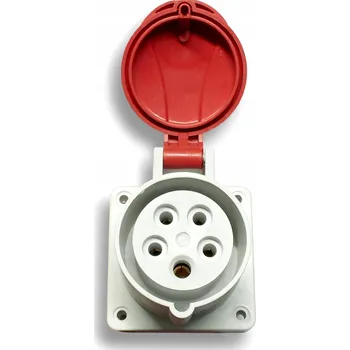 Elektrická zásuvka Elektrická Zásuvka hermetická Sez červená