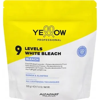 Barva na vlasy ŽLUTÝ ZESVĚTLUJÍCÍ PRÁŠEK NA VLASY 9 TÓNŮ ZESVĚTLOVAČ 500 G