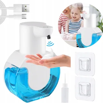 Dávkovač mýdla Velký bezdotykový automatický dávkovač mýdla v pěně, USB dávkovač pěny