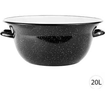 Perfect Home Smaltovaná miska, Vandlík 20L, 50cm, černá, 4557