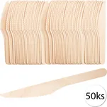 GASTROSTAF EKO-6 Jednorázový dřevěný příbor, nože 16cm 50ks
