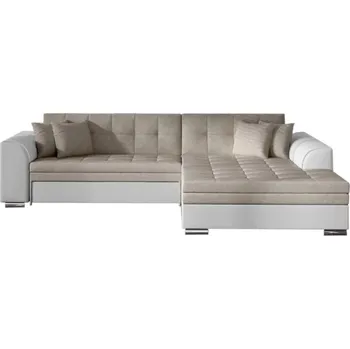 Sedací souprava Rohová rozkládací sedačka PAGA Barva: dora21/soft17, Rozměr: 294x80x196, Orientace rohu: pravá