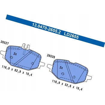 Brzdová destička ATE BRZDOVÉ DESTIČKY 13.0470-2655.2