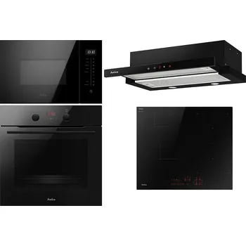 Set domácích spotřebičů Vestavný set Set Amica AMMB25E3SGB + Amica DI 6412 CB + Amica OTP6641BG + Amica TFB 126 MB