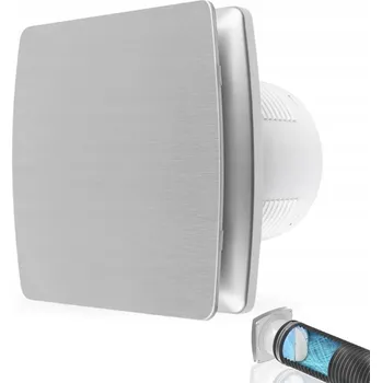 Domácí ventilátor Tichý koupelnový ventilátor Ø 100 mm s vlhkostním senzorem