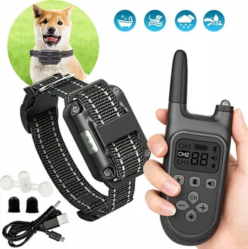 Obojek pro psa Materiálový obojek proti štěkání pro psy Bedee vel. M/L