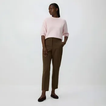 Dámské kalhoty Reserved - Kalhoty s&nbsp;nažehlenými puky - hnědá - 174IS-88X - 174IS-88X-44