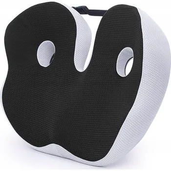 Polštář Ortopedický polštář Bedee na sezení černý paměťová pěna L