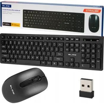 Myš Sada Blow klávesnice bezdrátová myš USB