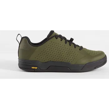 Pánské cyklistické tretry BONTRAGER MTB tretry Bontrager Flatline Olive Grey/černá