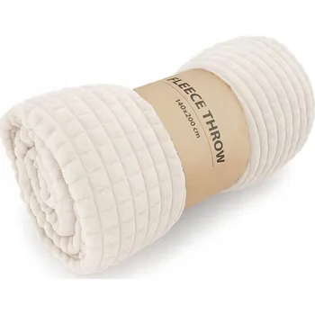 Prostěradlo Fleecová deka HAGTORN 140 cm x 200 cm béžová