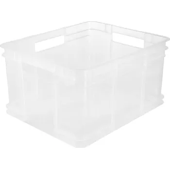 Úložný box Přepravní box Keeeper 54 l průhledný s držadlem