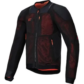 Moto bunda Bunda TROOP-AIR PRO, ALPINESTARS (černá/červená fluo) 2026 L