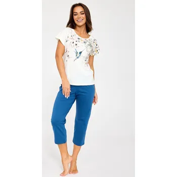 Pyžamo Cornette 369/345 Floris kr/r M-XL ecru M
