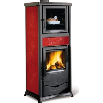 Krbová kamna La Nordica Rossella Plus Forno, bordó