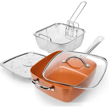 Hrnec MISCHLER COOK MC-FA1004 Hrnec s poklicí 3v1, 24 x 24 cm, 4 ks