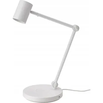 Lampička IKEA NYMÅNE Stolní lampa s indukční nabíječkou, bílá, USB port