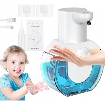 Dávkovač mýdla Dávkovač mýdla v pěně BEZDOTYKOVÝ AUTOMATICKÝ na zeď USB Dávkovač