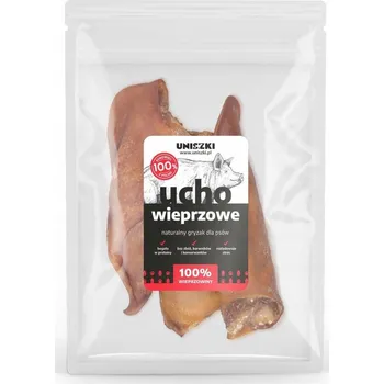 Pamlsek pro psa Uši pro psy Psí pamlsek Přírodní žvýkací pochoutka Sušené vepřové ucho 2 ks