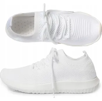 Dámské tenisky Sportovní tenisky Adidaski, prodyšné síťované boty, bílé, nazouvací, velikost 30