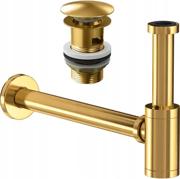 Sifon Zátka s přepadem klik-klak kulatý Granitan