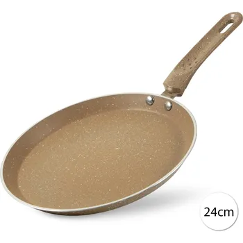 Pánev Perfect Home 13916 Granitová pánev na palačinky, 24 cm, hnědá