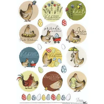 samolepka HuráPapír Samolepky A5 - Zvoní koledníci č.1