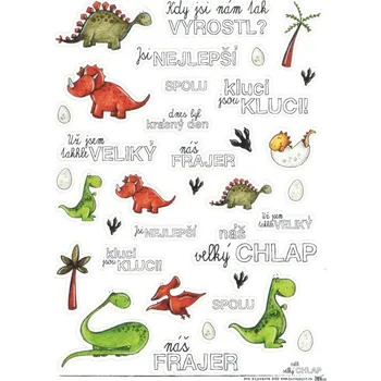 samolepka HuráPapír Samolepky A5 - Náš velký chlap