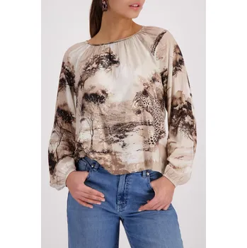 Dámská halenka Halenka Monari 410190 s potiskem savany Velikost: 36