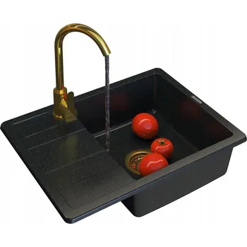 Granitový dřez Jednokomorový dřez Granitan Paros, granitová zlatá barva