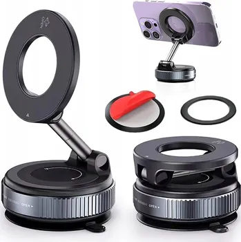 Vakuový držák do auta 360° na telefon na sklo, palubní desku a kokpit