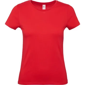 Dámské tričko B&C | #E150 /women red 3XL Tričko - dámské