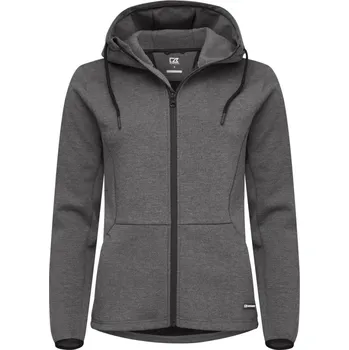 Dámská mikina Cutter & Buck | Pemberton Jacket Women anthracite melange XXL Mikina s kapucí (dámská)