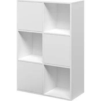 regál Regál MIKA Barva: bílá, Rozměr: 64,8x96,4x30