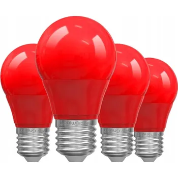 Žárovka 4× Bonlux LED 4 W E27 – červená dekorativní žárovka pro Halloween / párty