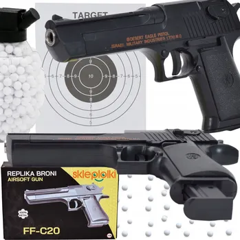 Dětská zbraň ASG Pistole Kovová na Plastové BB Kuličky - Replika, Solidní Provedení