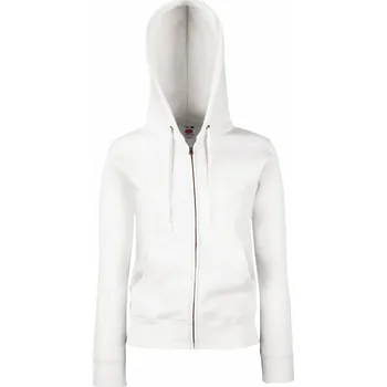 Dámská mikina F.O.L. | Premium Lady-Fit Hooded Jacket white XS Mikina s kapucí (dámská)